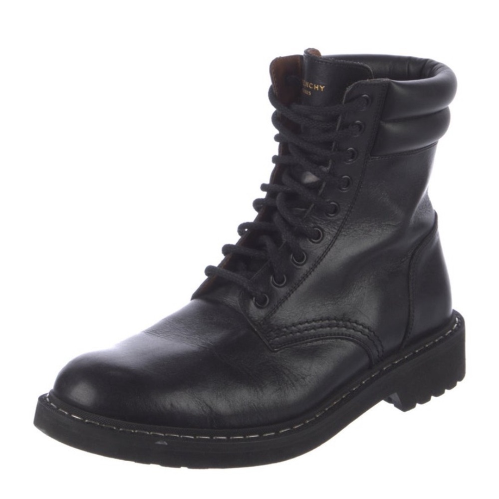 Givenchy leather combat boots